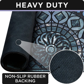 ubdyo entry mat rubber backing non-slip stays in place during busy days
