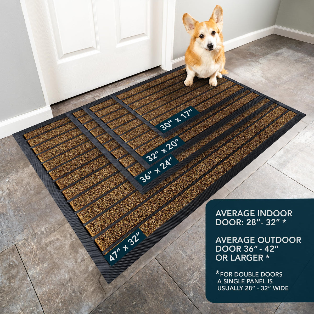ubdyo low-profile 0-4 inch door mat clears doors smoothly