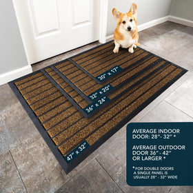 ubdyo low-profile 0-4 inch door mat clears doors smoothly