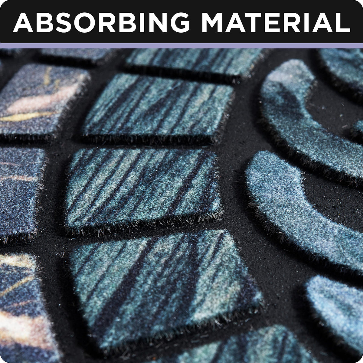 ubdyo front door mat outdoor muddy dirt trap prevents tracked mess on footwear