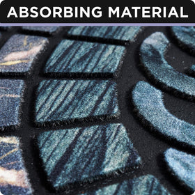 ubdyo front door mat outdoor muddy dirt trap prevents tracked mess on footwear