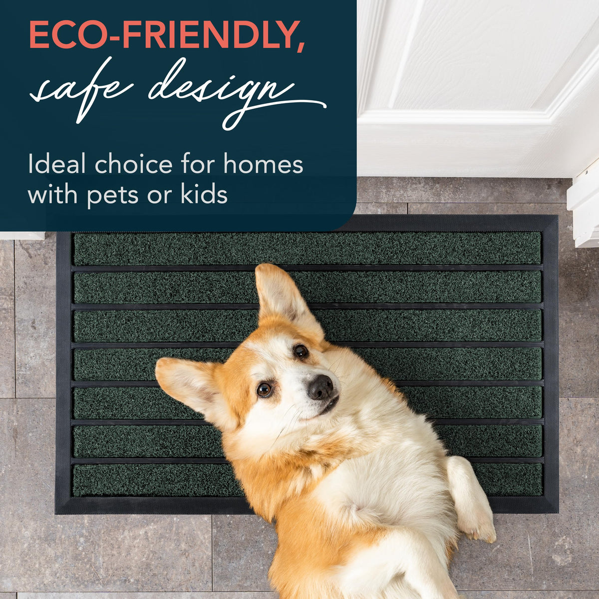 ubdyo durable mat handles heavy foot traffic with stability.