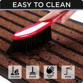UBDYO large 30x17 inch mat covers wide entryways and patios