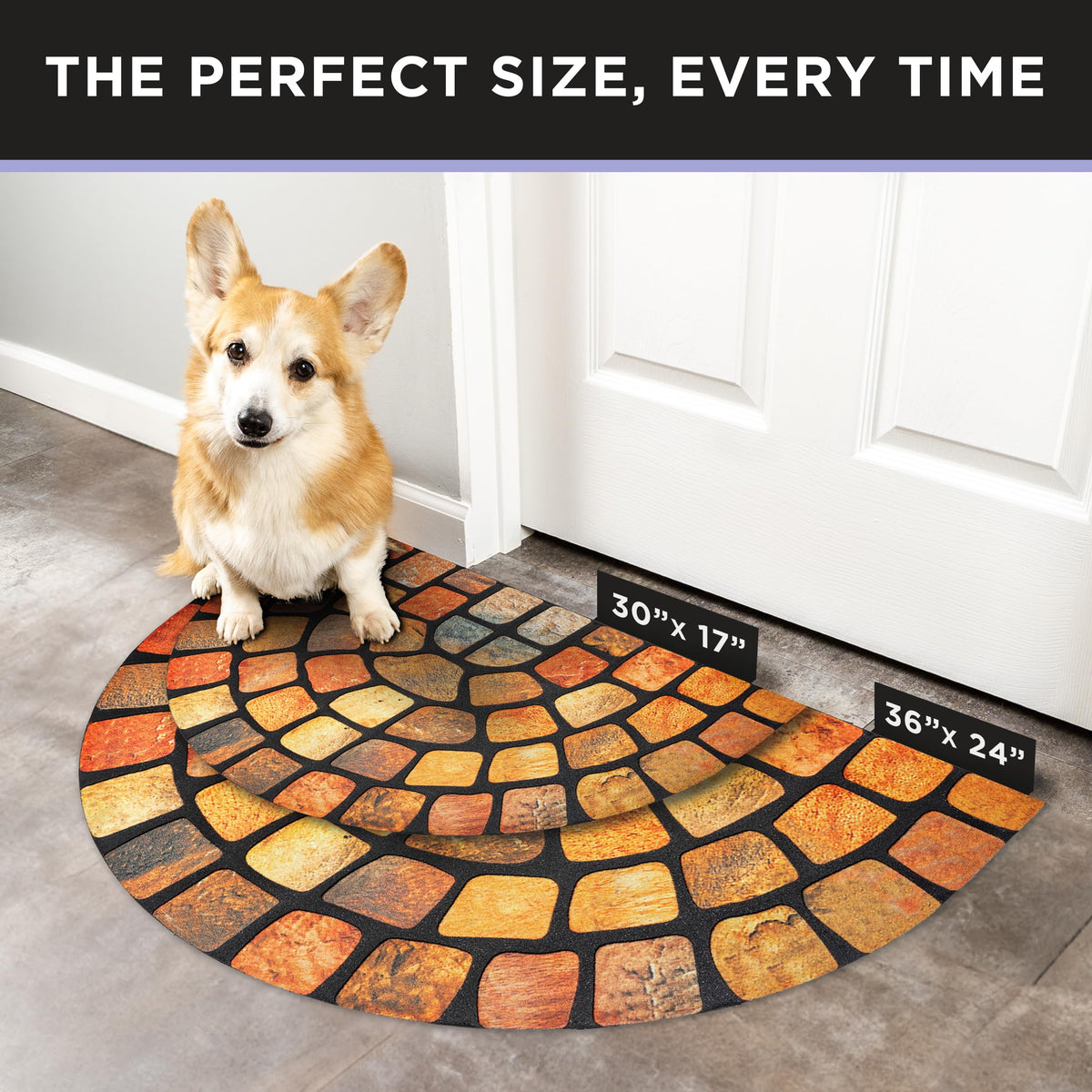ubdyo low-pile 36x24 door mat keeps doors from snagging