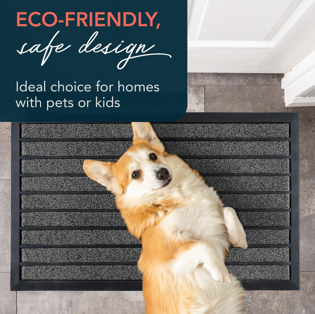 ubdyo low-profile mat prevents door jams while open doors