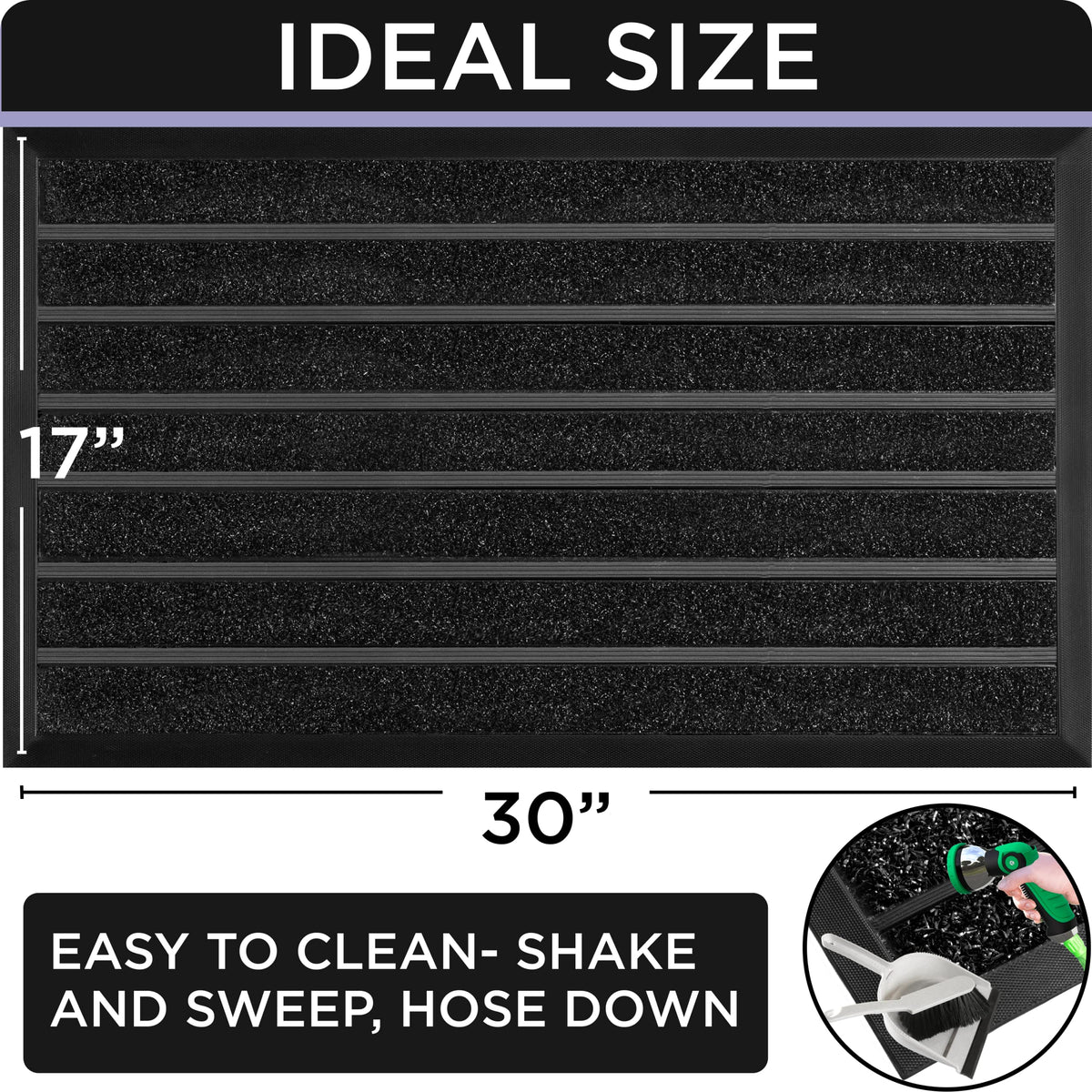 ubdyo mud remover outdoor entry rug keeps footwear clean.