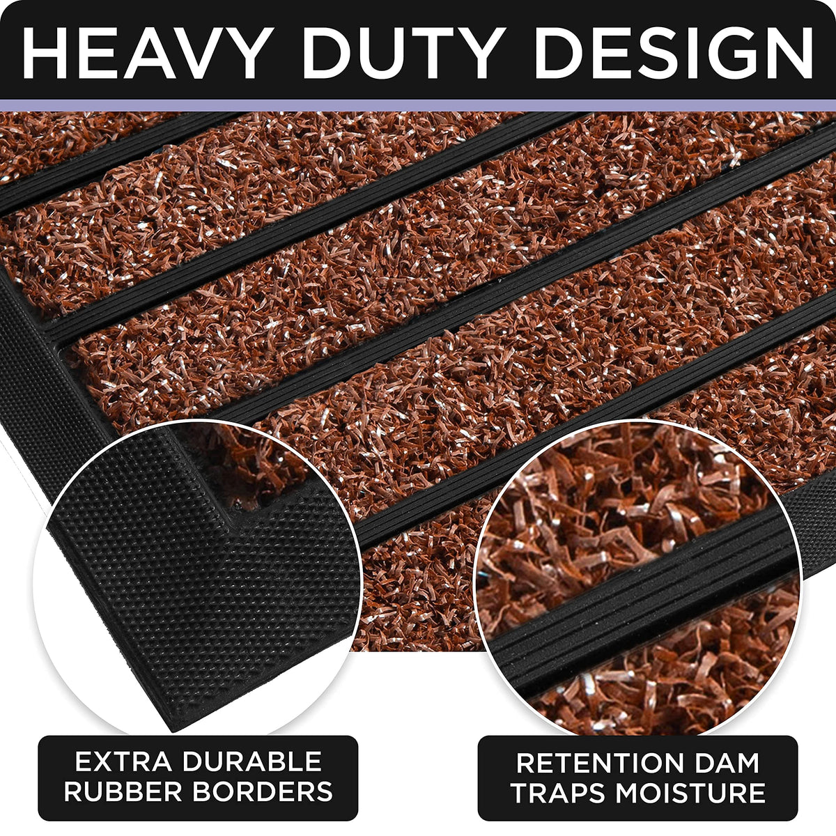 UBDYO outdoor indoor mat fits entryways, resisting heavy foot traffic