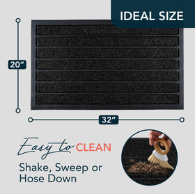 ubdyo water-trap non-slip mat keeps the entry secure in rain.