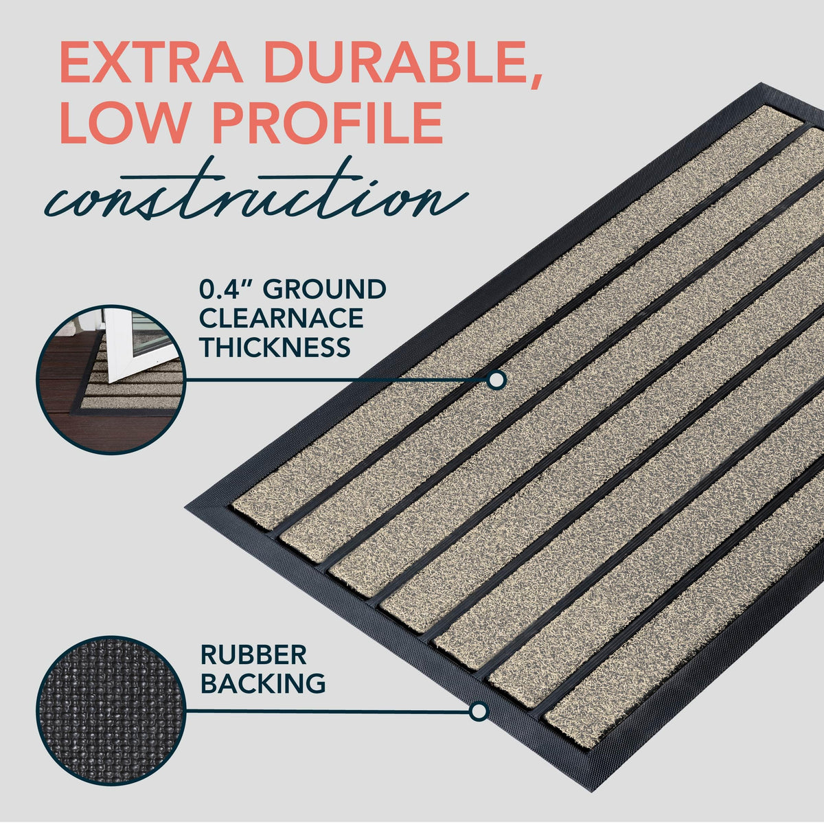 ubdyo water-trapping entry rug keeps the threshold drier