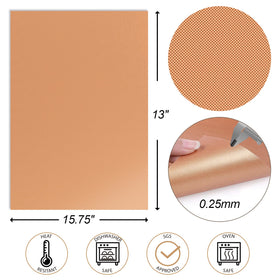 UBeesize cut-to-fit mats adapt to any grill or pan for custom coverage.