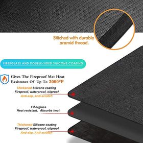 UBeesize fire pit pad keeps outdoor surfaces safe from sparks