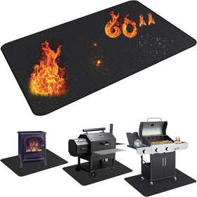 UBeesize thickened grill mat shields decks from embers under grill