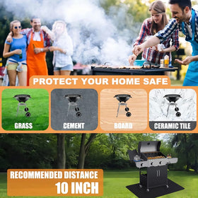 UBeesize Grill Mat non-slip edge helps prevent shifting during use.