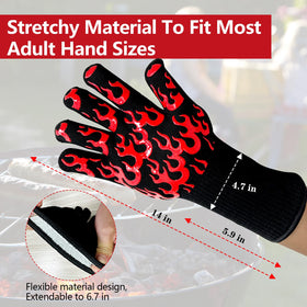 UBeesize gloves offer 1472°F heat resistance for handling hot foods.