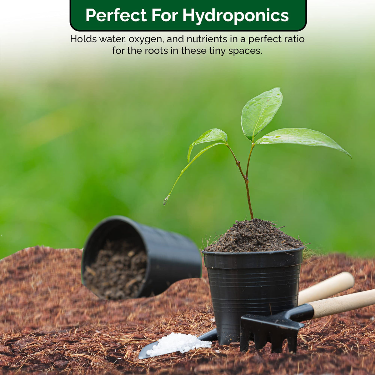 UBICON Easy Use Coco Coir topsoil expands to ready-to-use 10-gallon mix for gardens