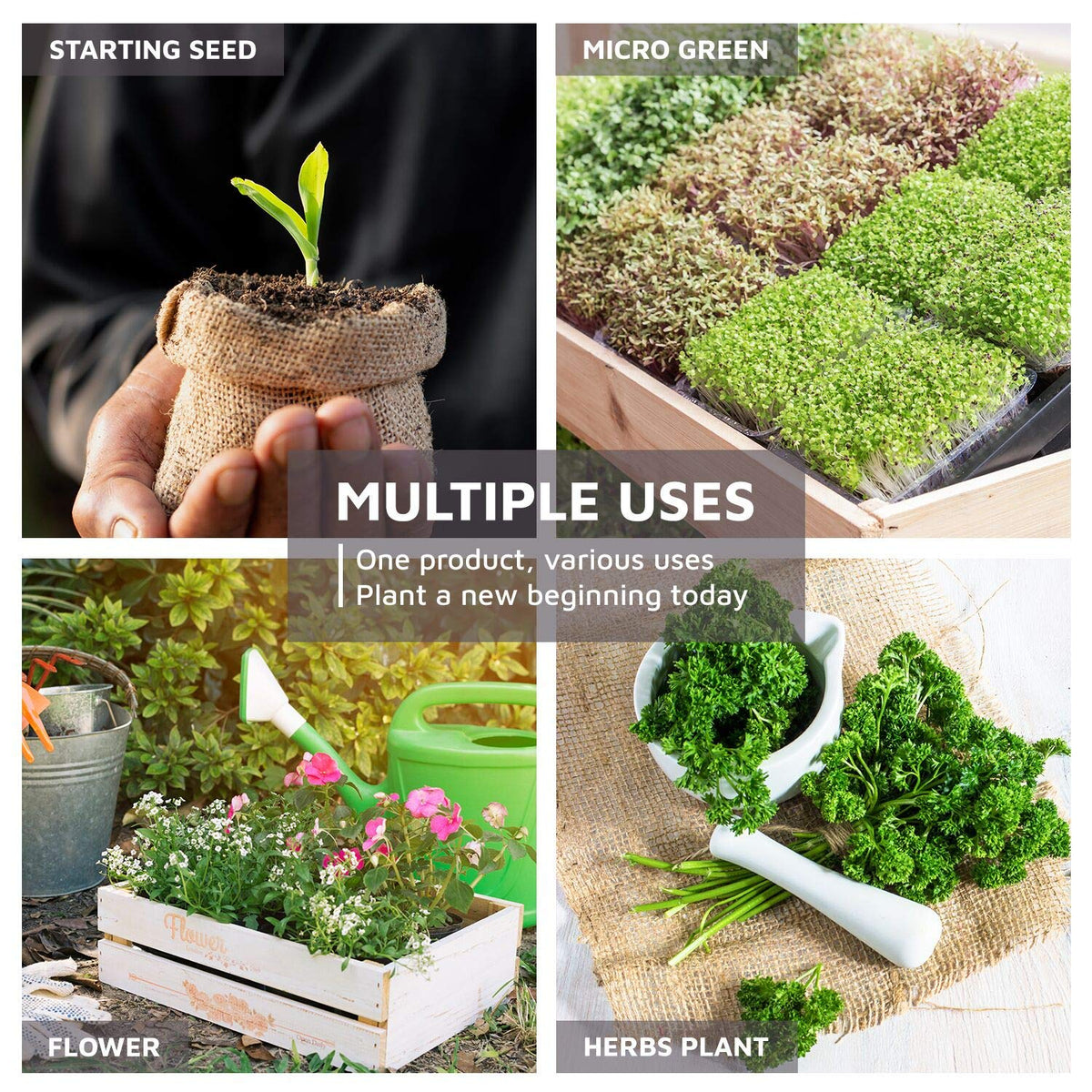 UBICON Versatile coco coir for garden, lawn, and indoor plants
