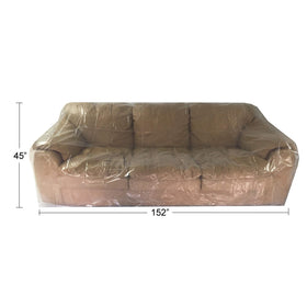 UBOXES storage-ready cover protects sofas during long-term storage.