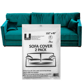 UBOXES sofa moving cover water-resistant finish provides durable protection.