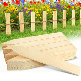 UCandy 12-inch wooden stake with sharp point for easy soil insertion.