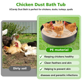 UCandy Dust Bath Assembly nails securing the bath shape