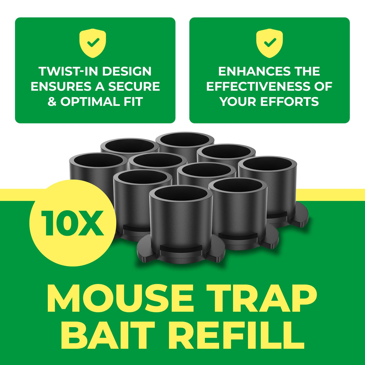 UCatch easy installation refills save time during pest control.