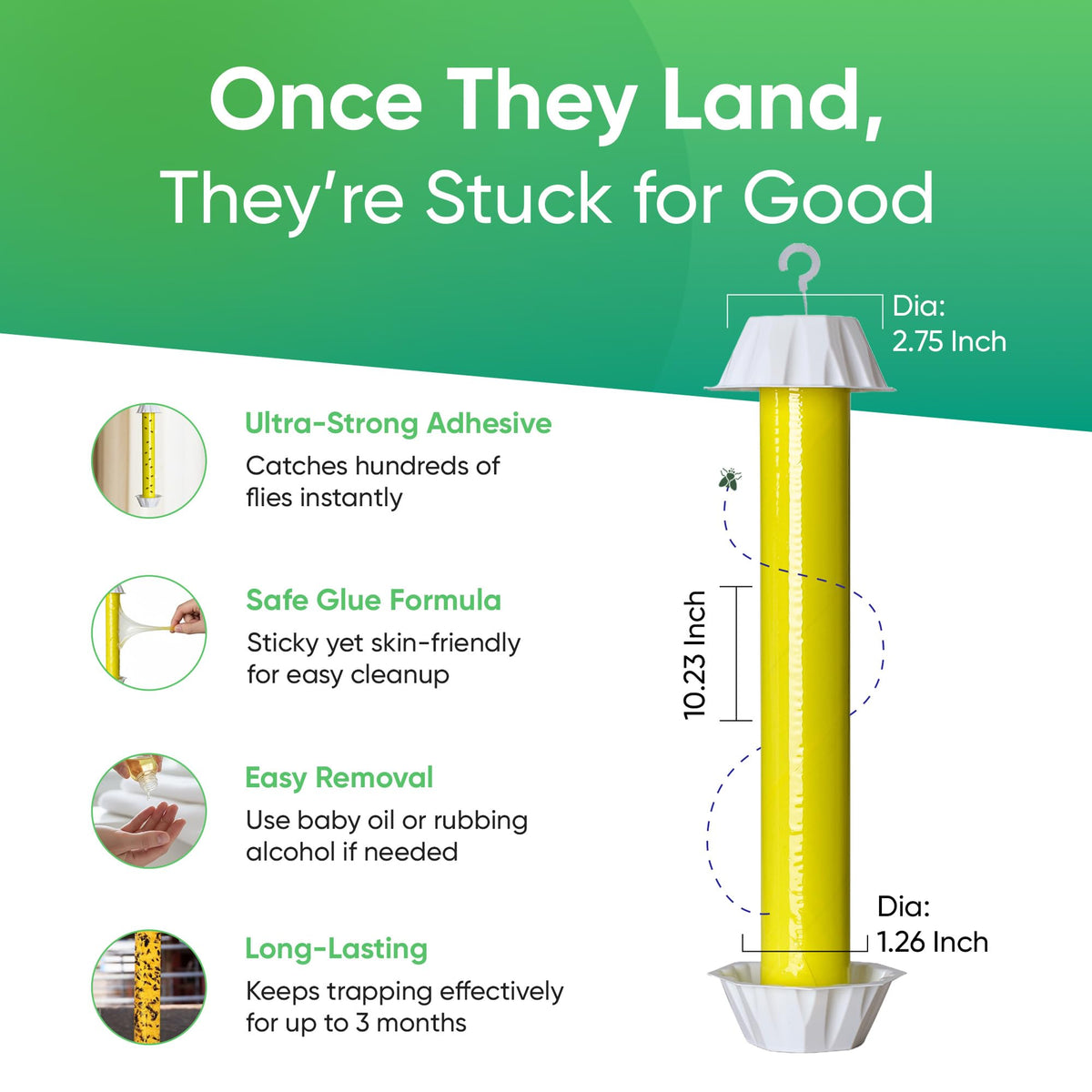 UCatch fly stick trap eco-friendly pest control without sprays.