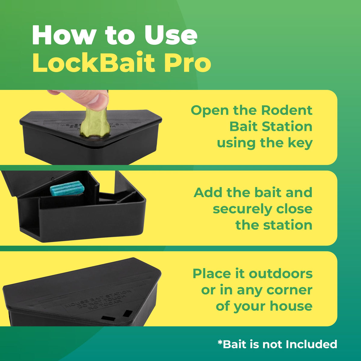 UCatch LockBait Pro 12-pack ensures ready-to-inspect bait stations across the home.