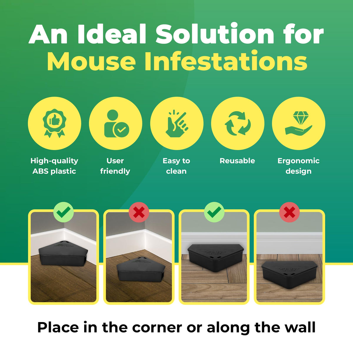 UCatch LockBait Pro station suitable for indoor and outdoor use, versatile placement.