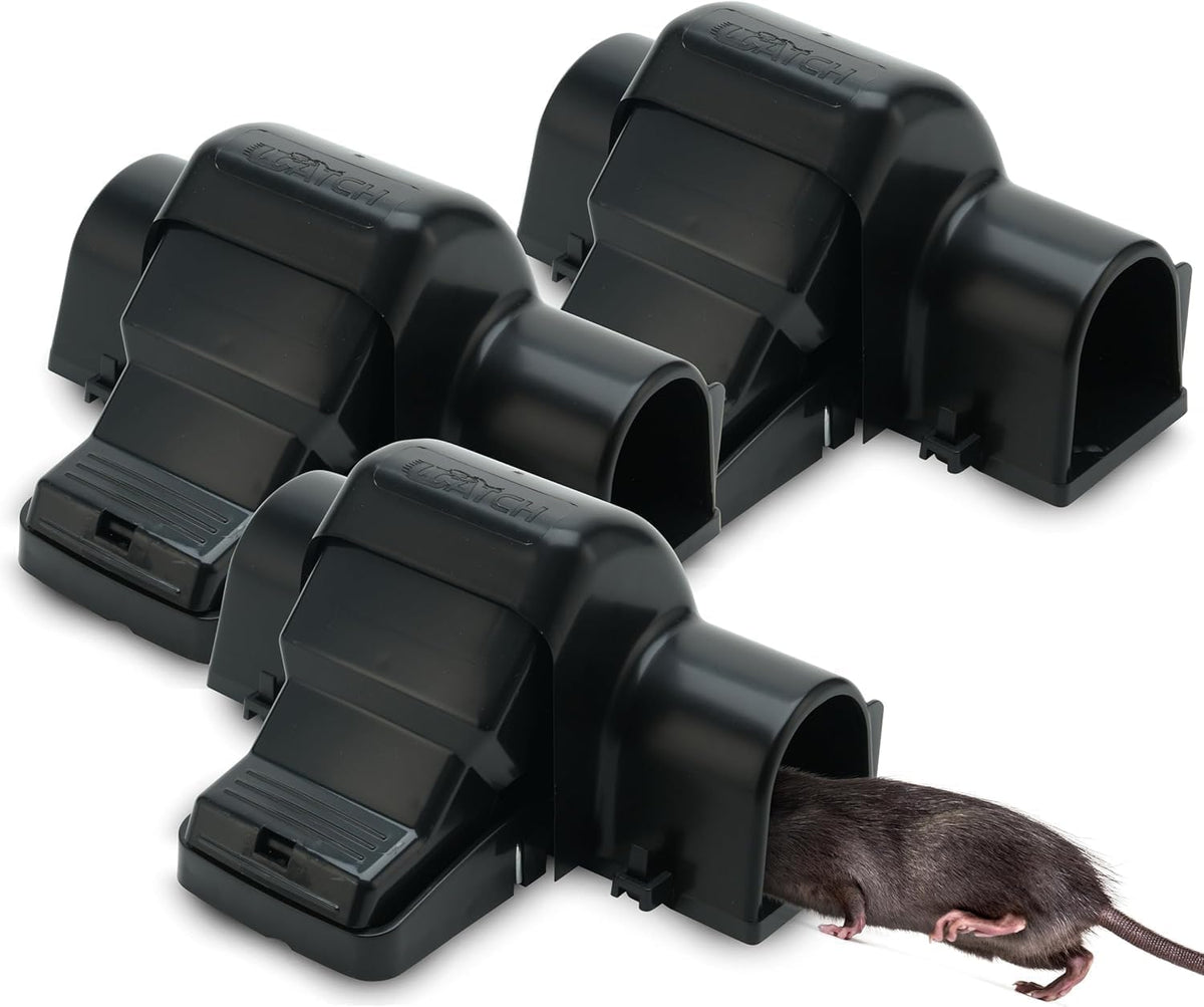 UCatch rat trap dual-entry indoor outdoor front view for safe, hands-free trapping