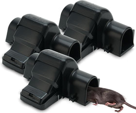 UCatch rat trap dual-entry indoor outdoor front view for safe, hands-free trapping