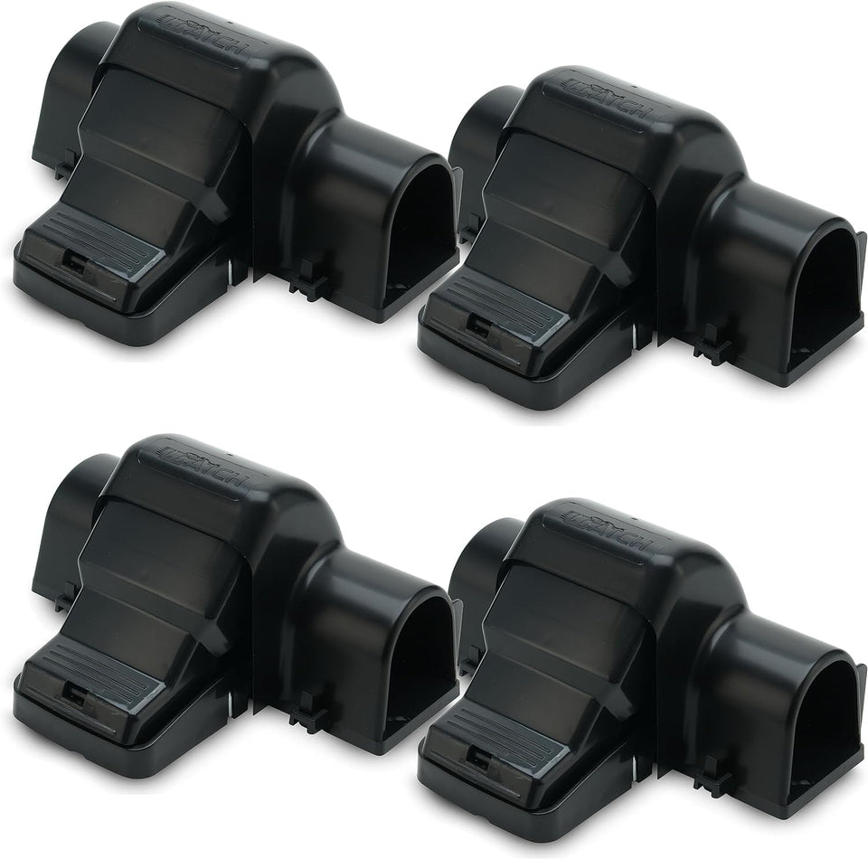 UCatch rat traps dual-entry setup demonstrates enhanced capture in tight spaces.
