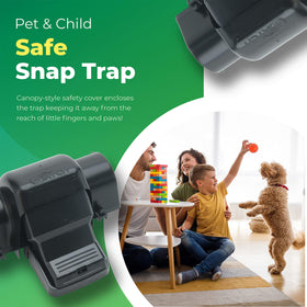 UCatch rat traps safe hands-free design keeps fingers away during setup.