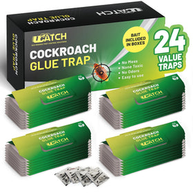UCatch Roach Traps Indoor 24-pack ready for quick placement to start control