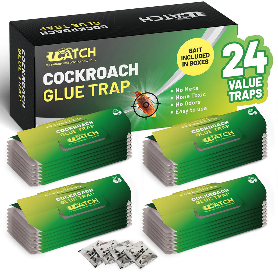 UCatch Roach Traps Indoor 24-pack ready for quick placement to start control