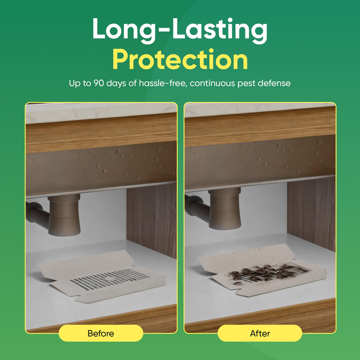 UCatch Roach Traps Indoor in kitchen area for discreet pest management