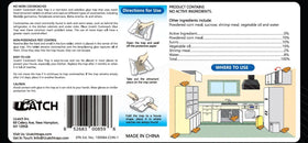 UCatch packaging shows clear instructions for safe placement and use