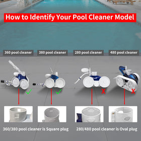UCEDER 2-pack zippered filter bag for Polaris 380 demonstrates secure fit