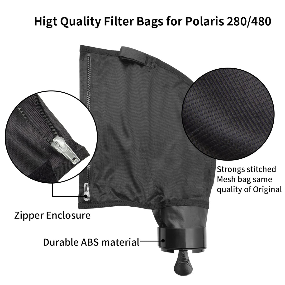 UCEDER easy-install zipper bag simplifies replacement and cleaning.