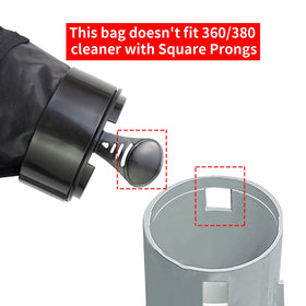 UCEDER Polaris 480 bag in use highlights efficient debris collection during cleaning.