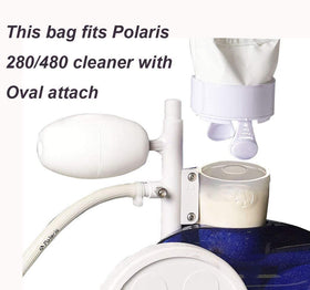 UCEDER pool bag for Polaris 280 with nylon mesh design traps debris.