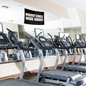 UCNMWBJ Yoga backdrop or treadmill focal point option