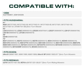 Belt dimensions 0.625x163 inches ensure precise fit.