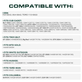 UDC Mower Belts 138-inches-length designed for long deck operation.