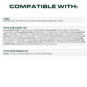 UDC Mower Belts 954-05012A aramid cord close-up shows strength and durability.