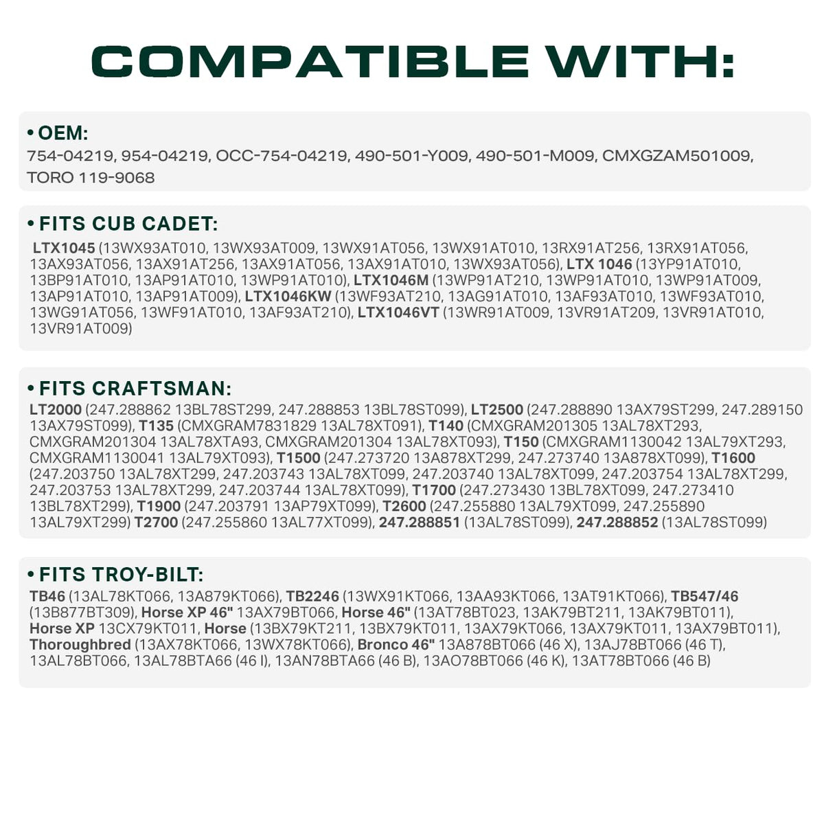 Aramid cord construction of UDC Mower Belts highlighting strength.