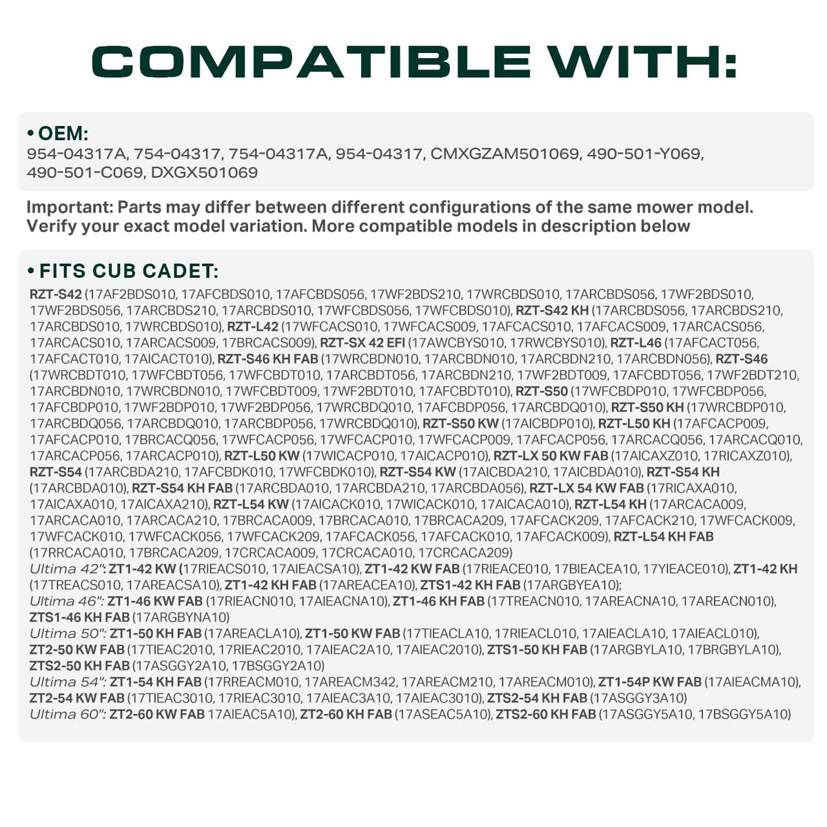 UDC Mower Belts aramid cord core detail for durability