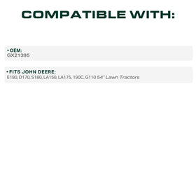 GX21395 belt cross-section highlights durability under wrap.
