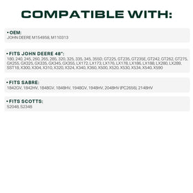 UDC Mower Belts replacement for M154958 and M110313 ensuring OEM-like performance