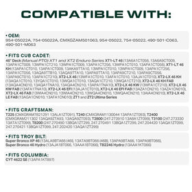 UDC belt fits manual PTO XT2-LX46 for smooth operation.