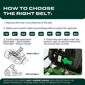 UDC OEM-replacement belt matching popular Husqvarna Craftsman and Poulan models.